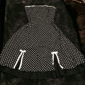 Polka dot swing dress rockabilly pinup